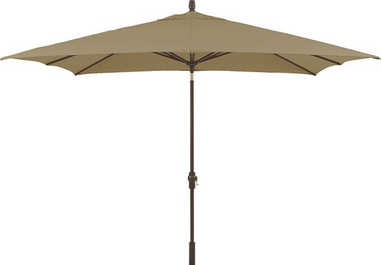Seaport 8 x 10 Rectangle Beige Outdoor Umbrella