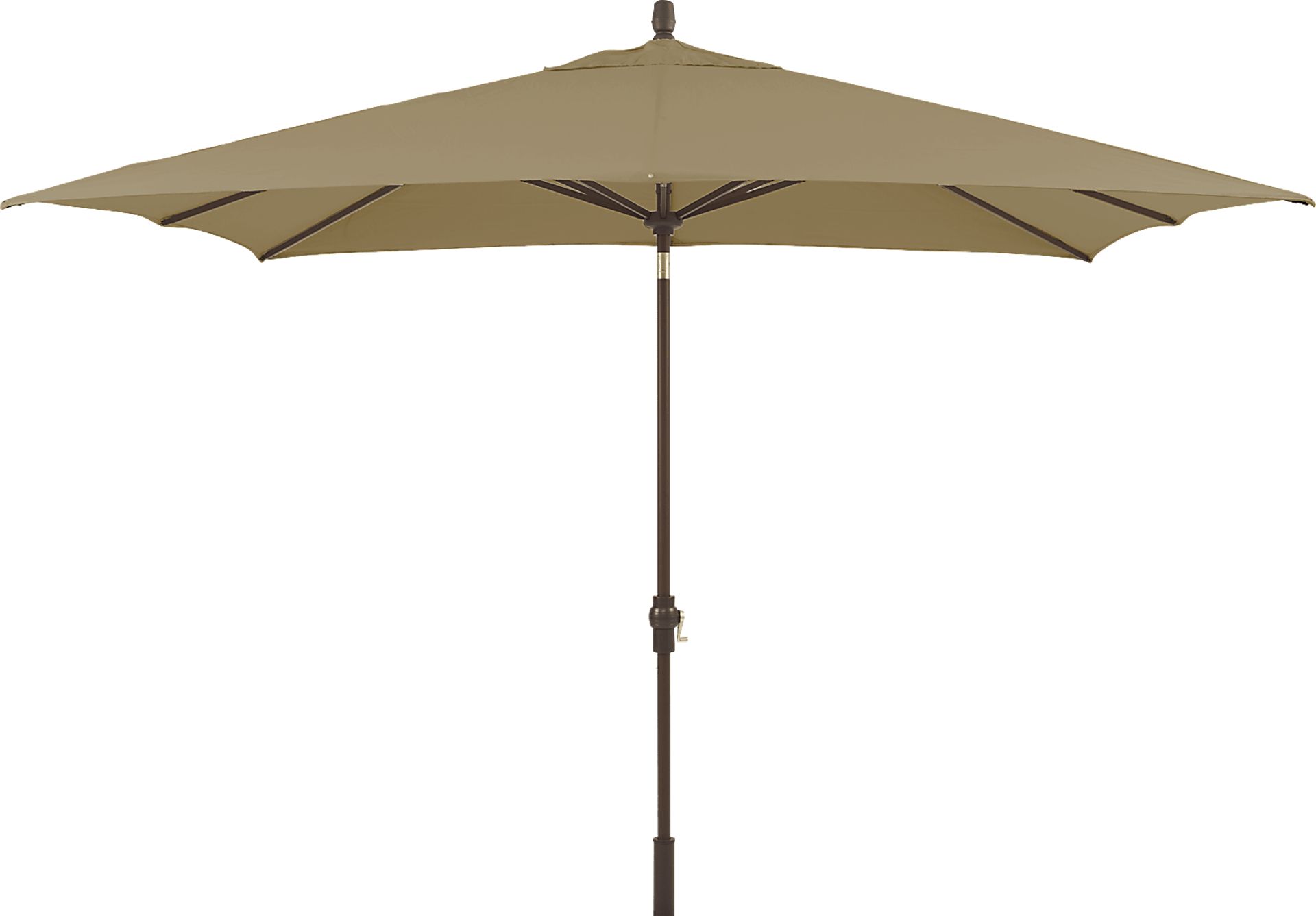 Seaport 8 x 10 Rectangle Heather Beige Outdoor Umbrella - Image 1