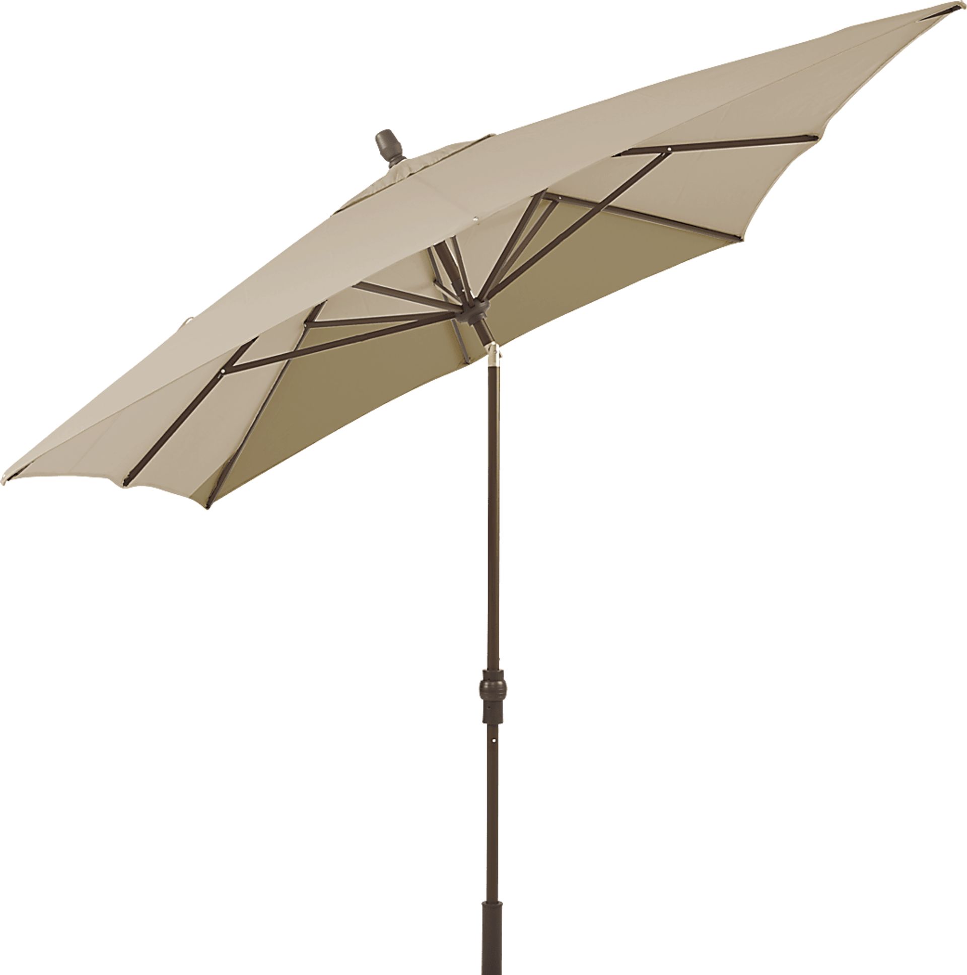 Seaport 8 x 10 Rectangle Flax Outdoor Umbrella with Drumlin Vega Light - Image 2