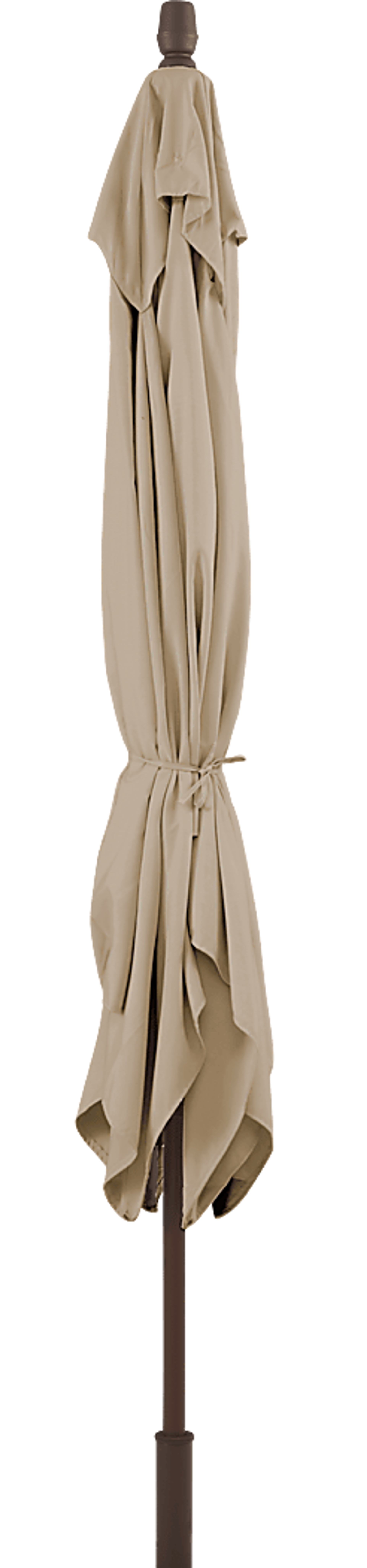 Seaport 8 x 10 Rectangle Flax Outdoor Umbrella - Image 4