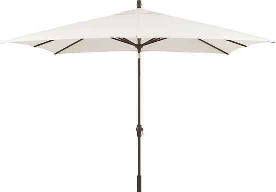 Seaport 8 x 10 Rectangle Ivory Outdoor Umbrella