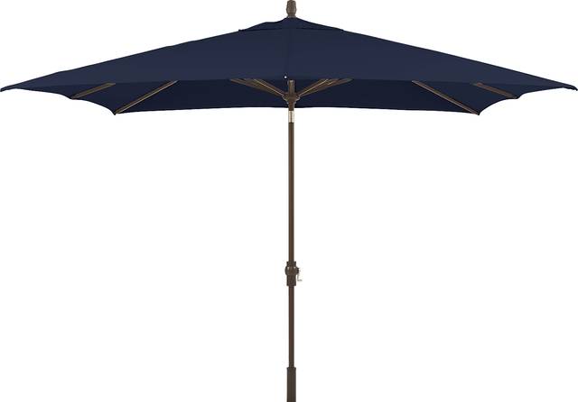 Seaport 8 x 10 Rectangle Navy Outdoor Umbrella - Thumbnail - Image 1