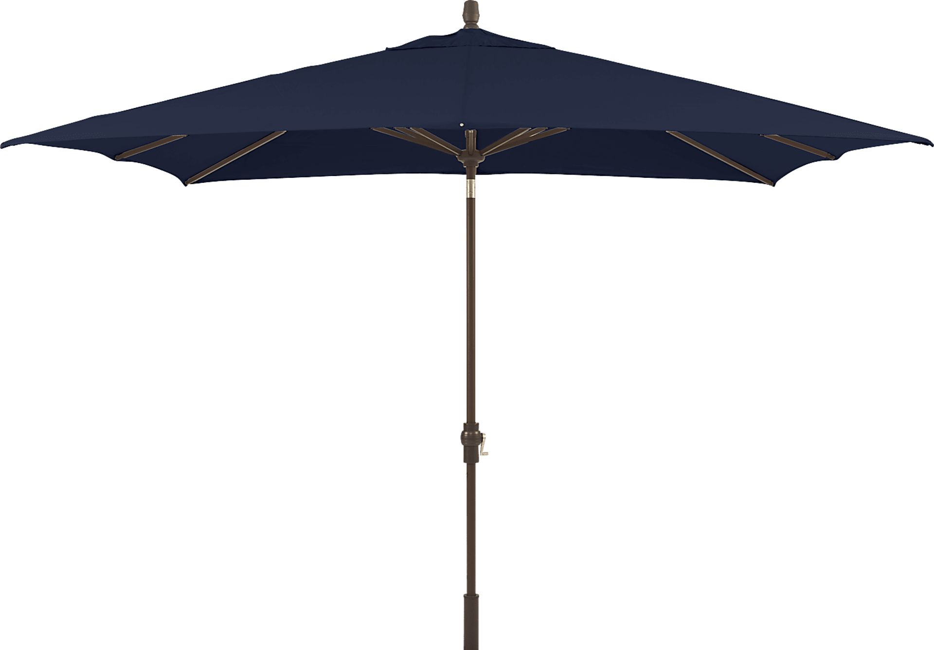 Seaport 8 x 10 Rectangle Navy Outdoor Umbrella - Image 1