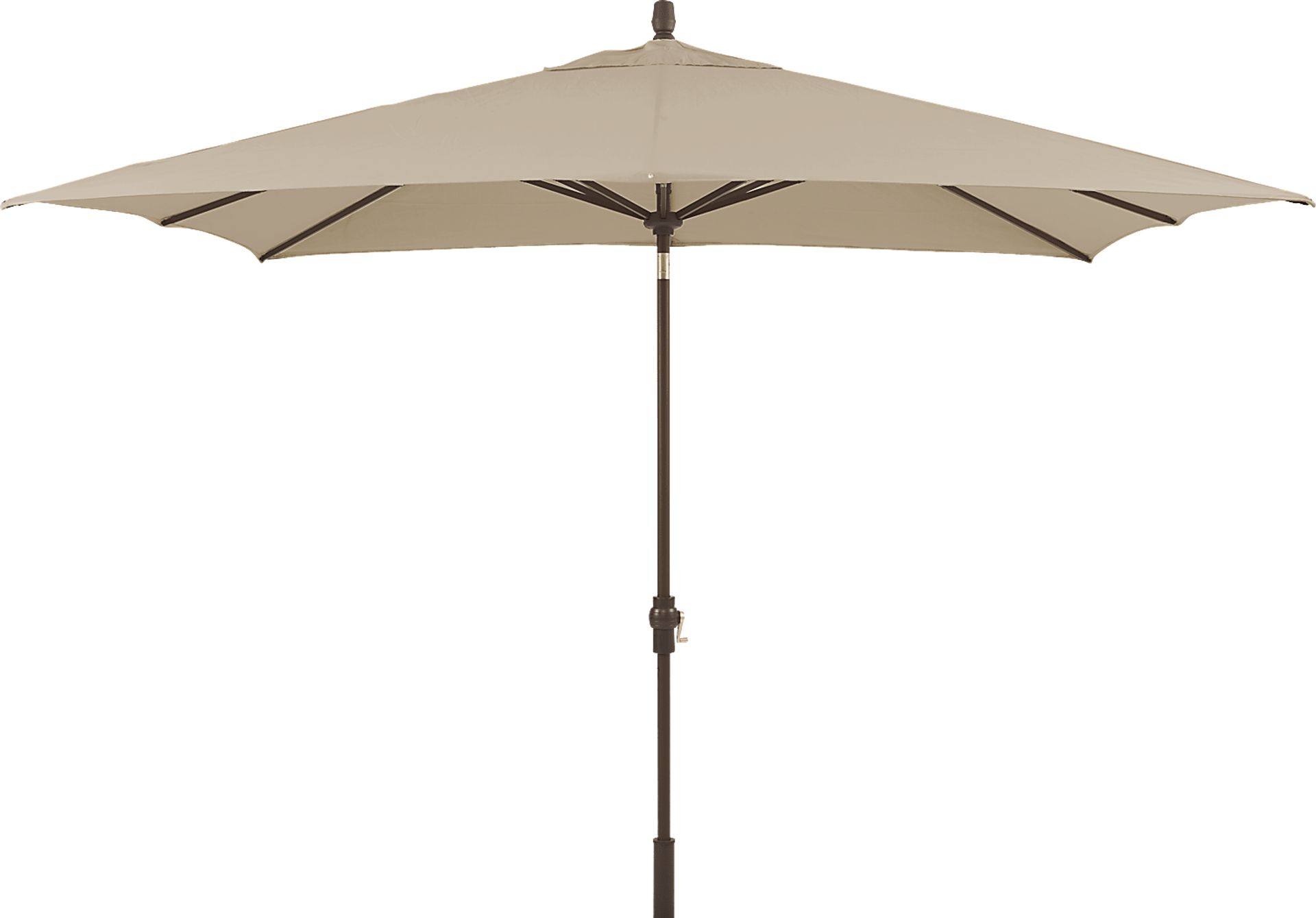 Seaport 8 x 10 Rectangle Flax Outdoor Umbrella - Image 1