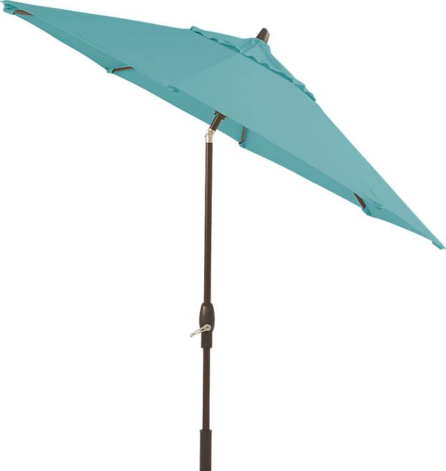 Seaport 9' Octagon Aqua Outdoor Umbrella - Thumbnail - Image 2
