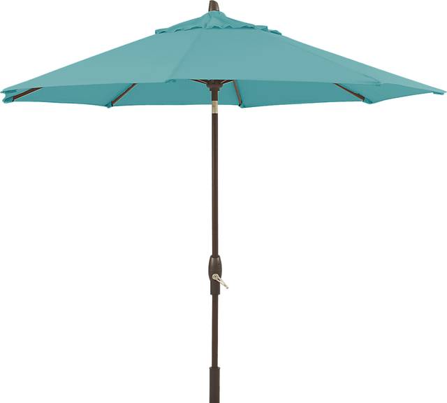 Seaport 9' Octagon Aqua Outdoor Umbrella - Thumbnail - Image 1