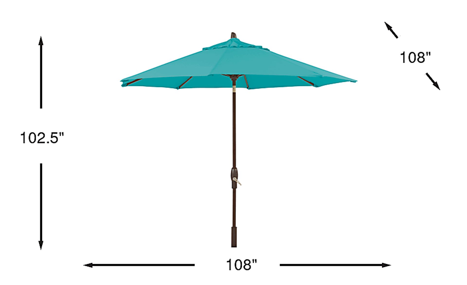 Dimension Image. Please refer to the Dimension Tab on this page for dimension details.