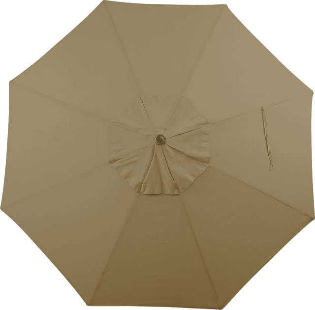 Seaport 9' Octagon Heather Beige Outdoor Umbrella - Thumbnail - Image 3