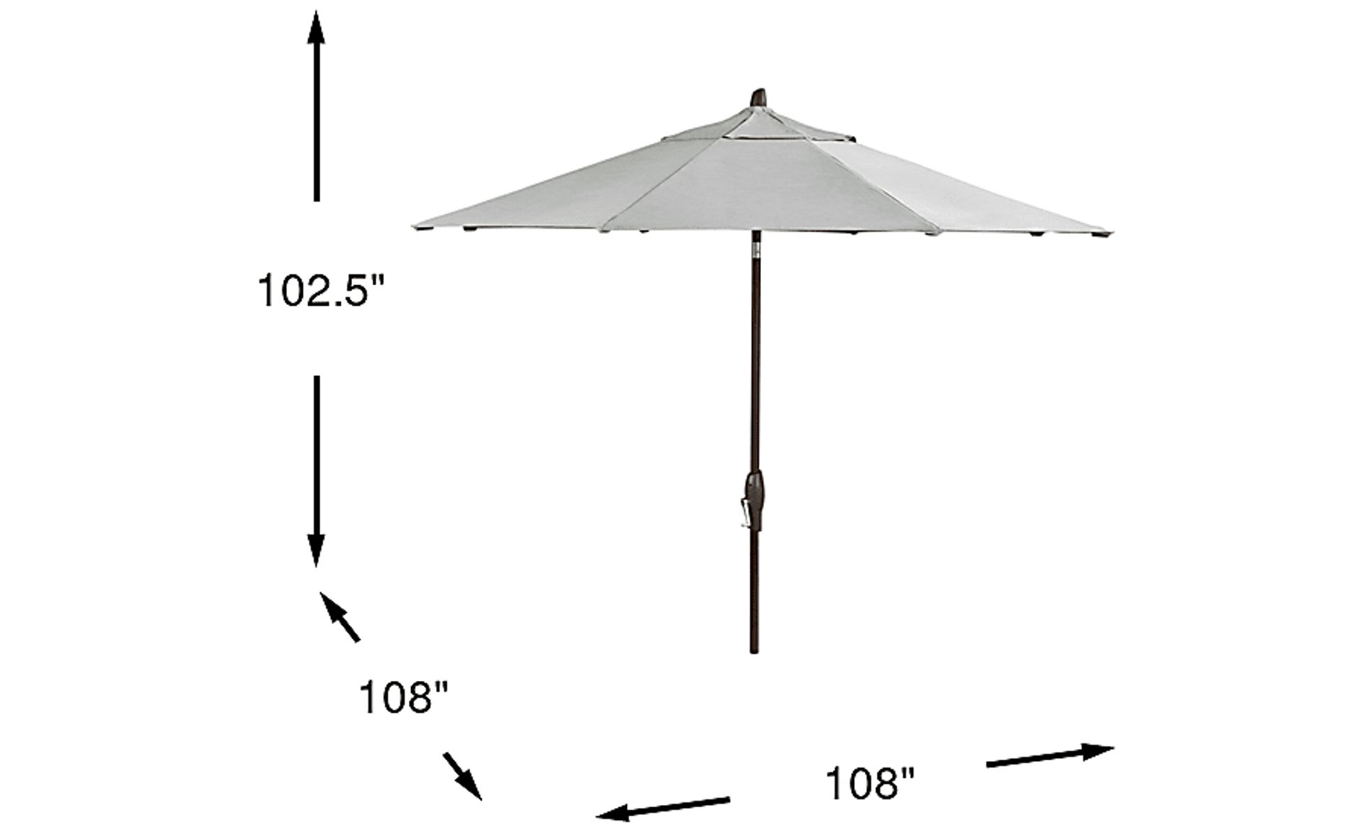 Dimension Image. Please refer to the Dimension Tab on this page for dimension details.