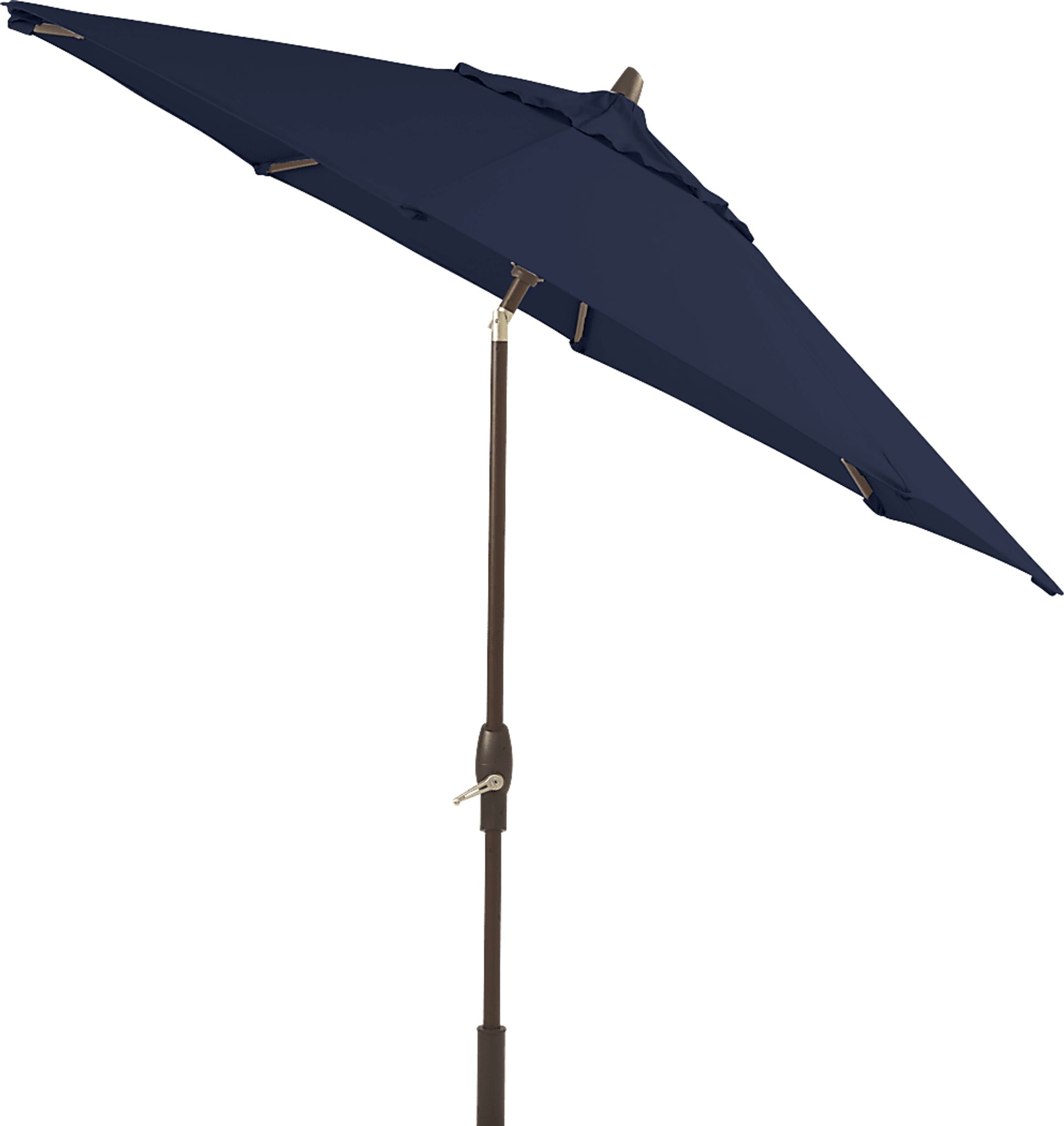 Seaport 9' Octagon Navy Outdoor Umbrella with Drumlin Vega Light - Image 2