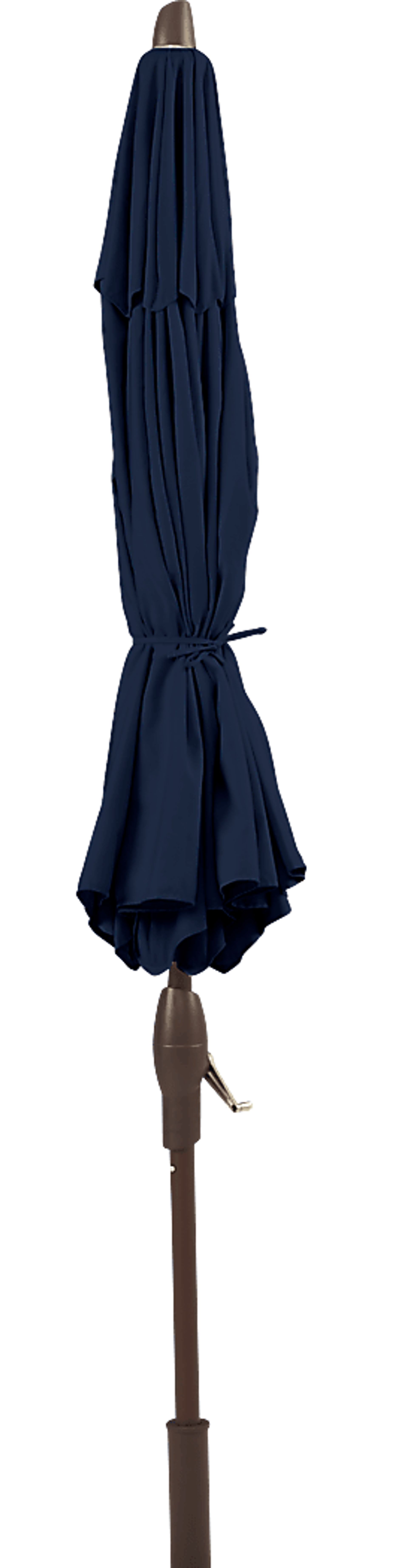Seaport 9' Octagon Navy Outdoor Umbrella with Drumlin Vega Light - Image 3
