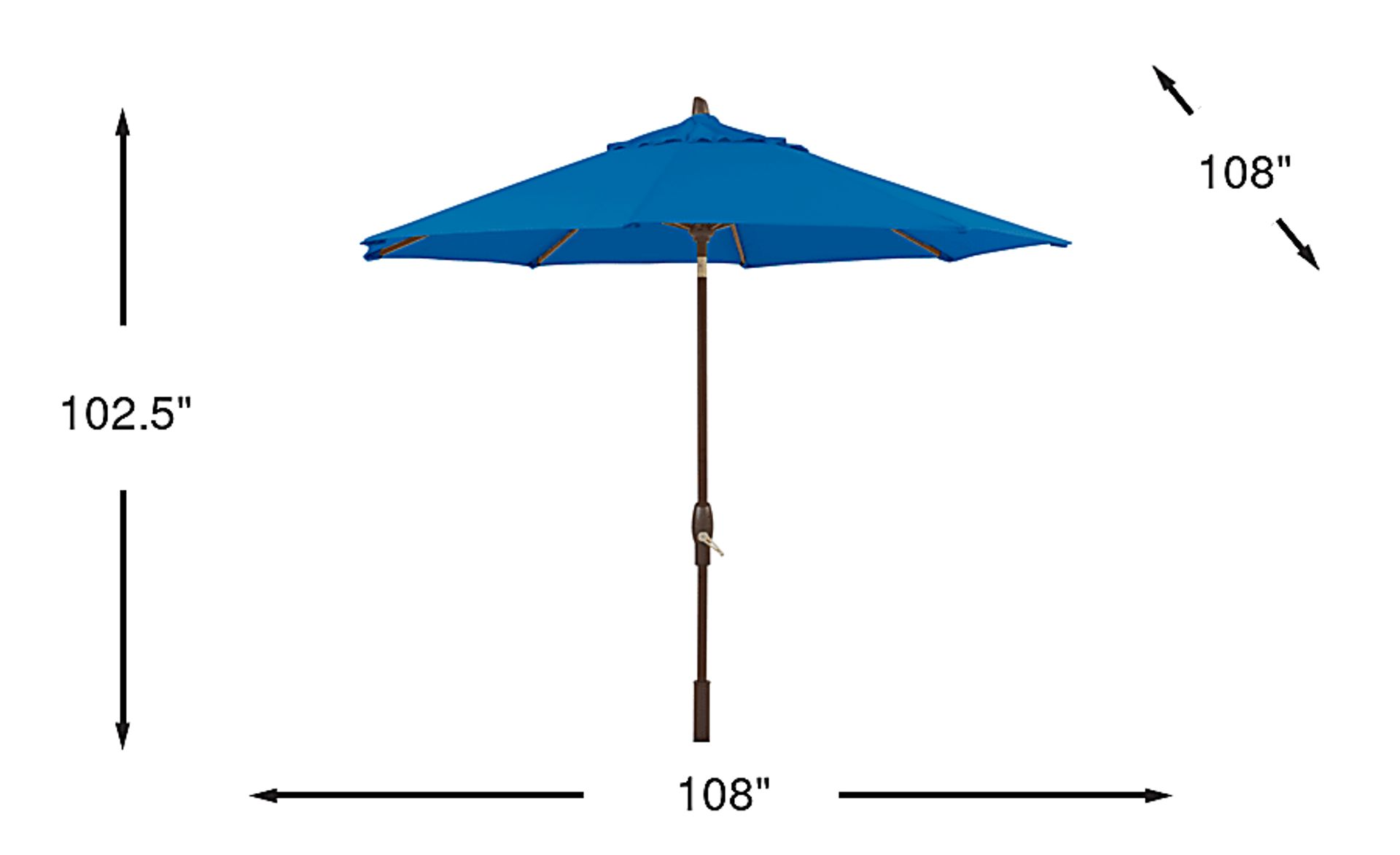 Dimension Image. Please refer to the Dimension Tab on this page for dimension details.