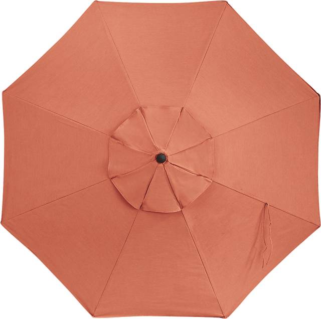 Seaport 9' Octagon Persimmon Outdoor Umbrella - Thumbnail - Image 2