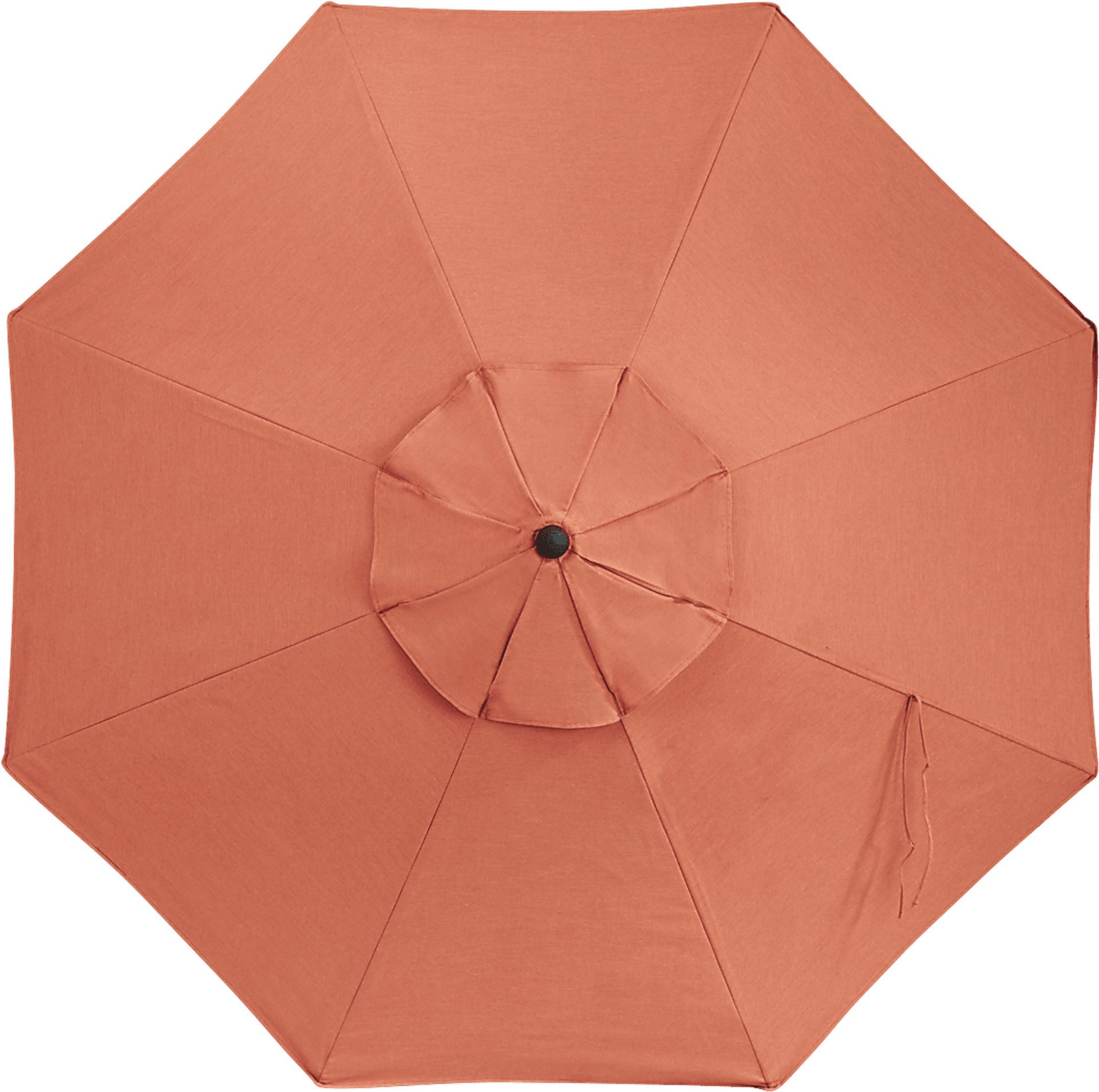 Seaport 9' Octagon Persimmon Outdoor Umbrella - Image 2