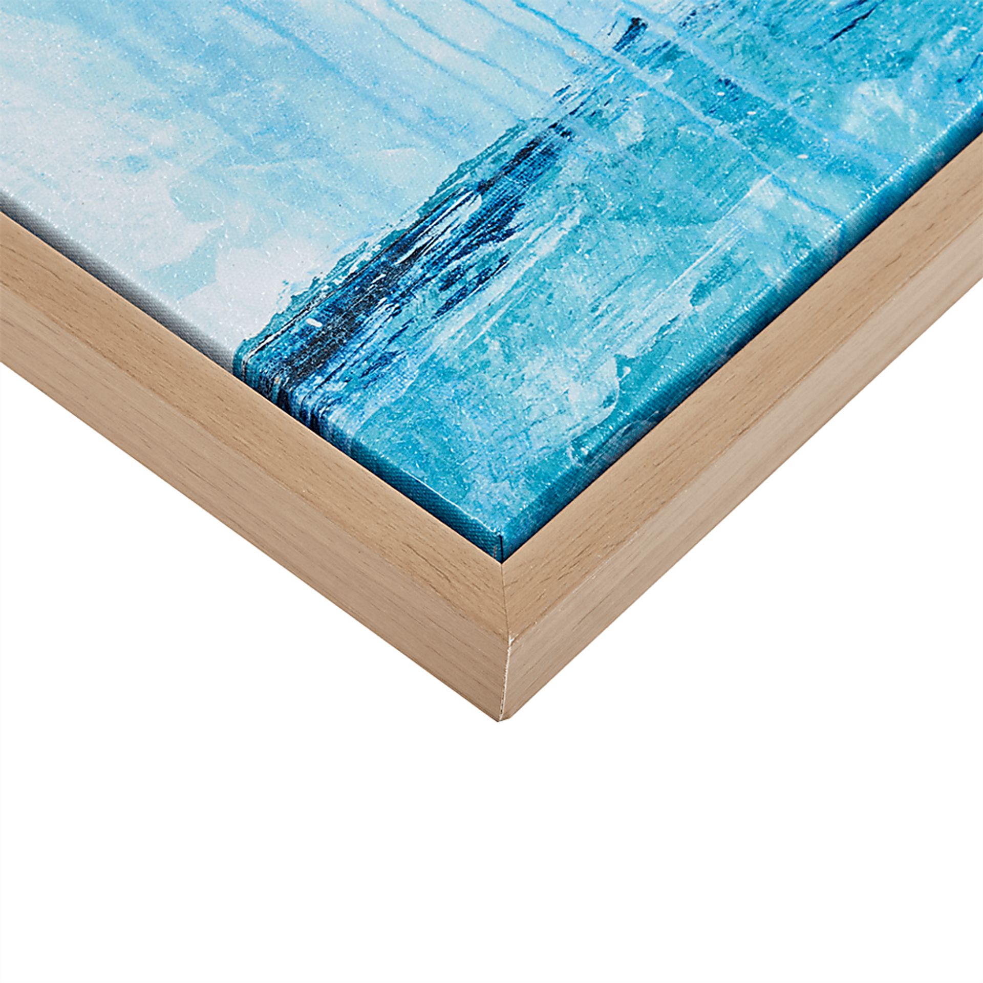 Seaside Glimpse Blue Artwork, Set of 4 - Image 3