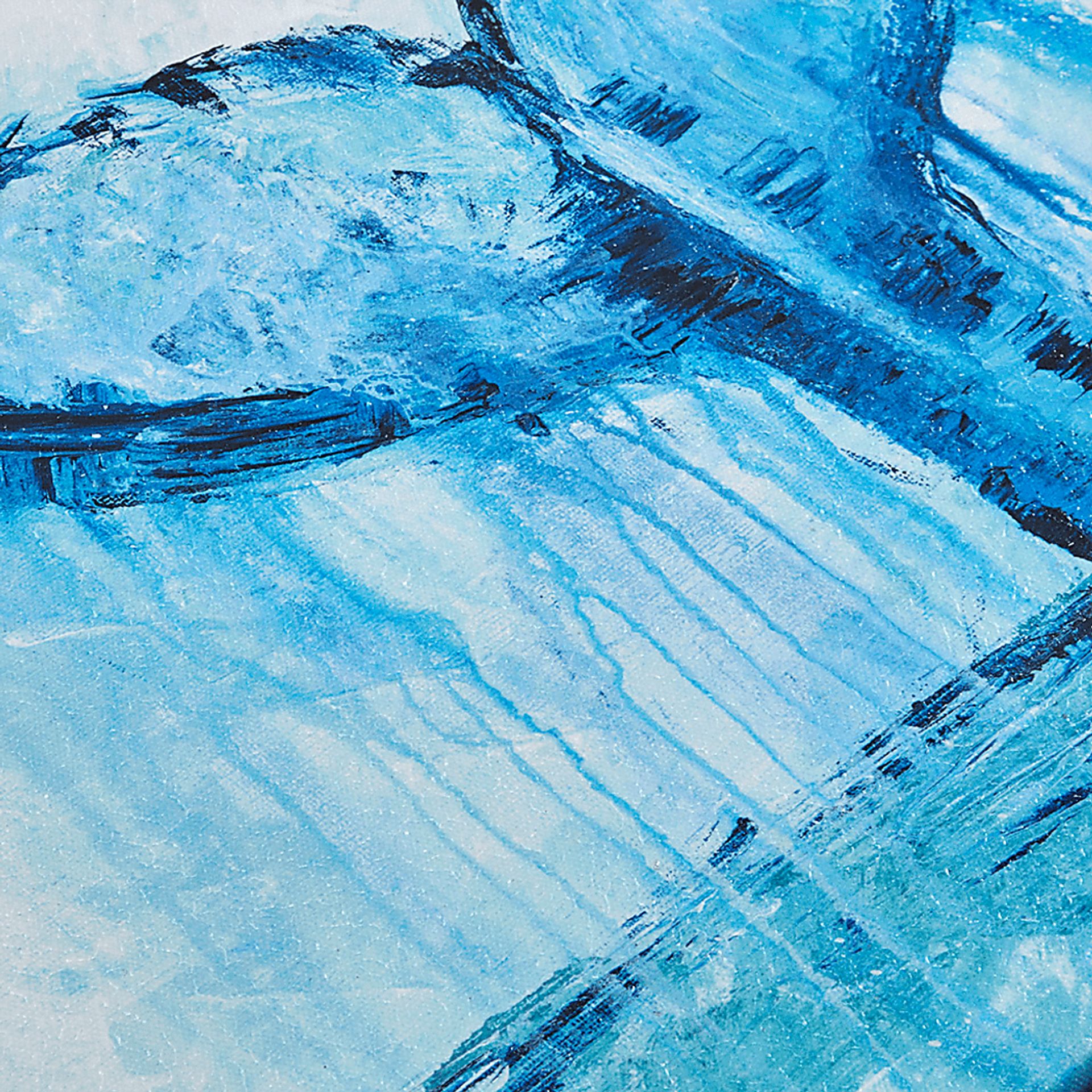 Seaside Glimpse Blue Artwork, Set of 4 - Image 4