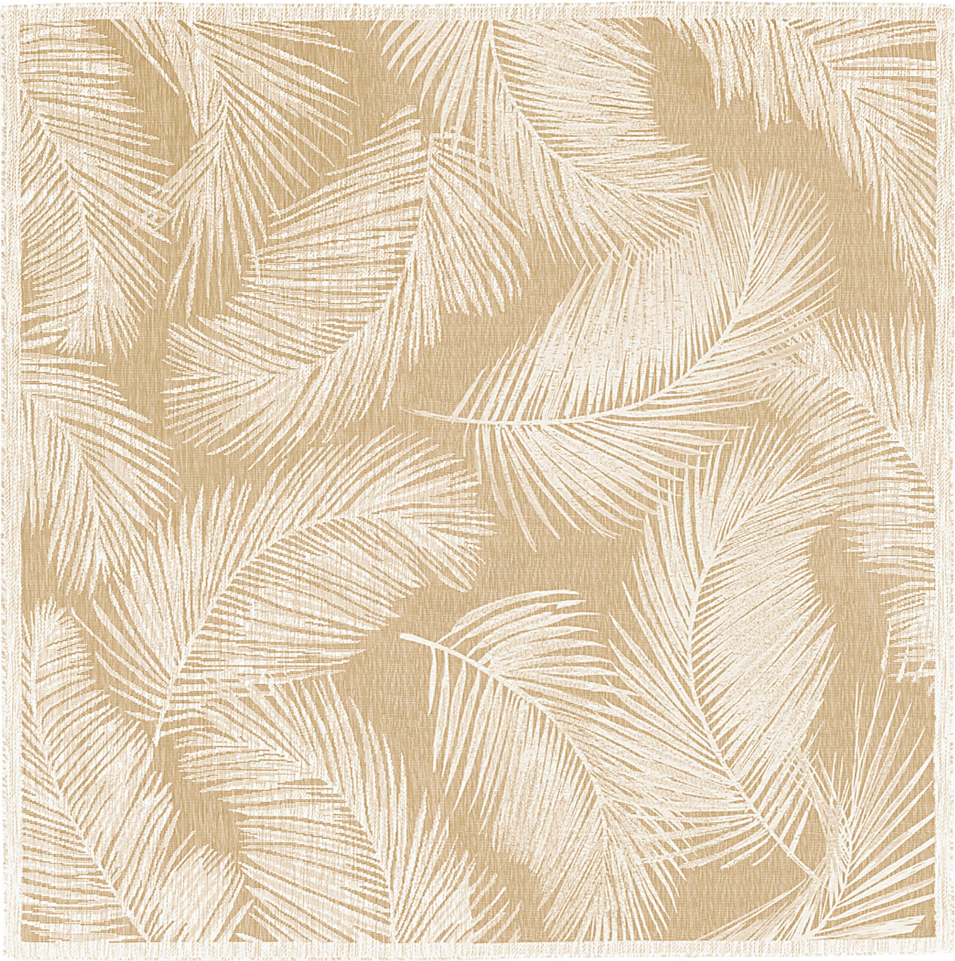 Seaside Winds Sand 7'10 Square Indoor/Outdoor Rug - Image 1