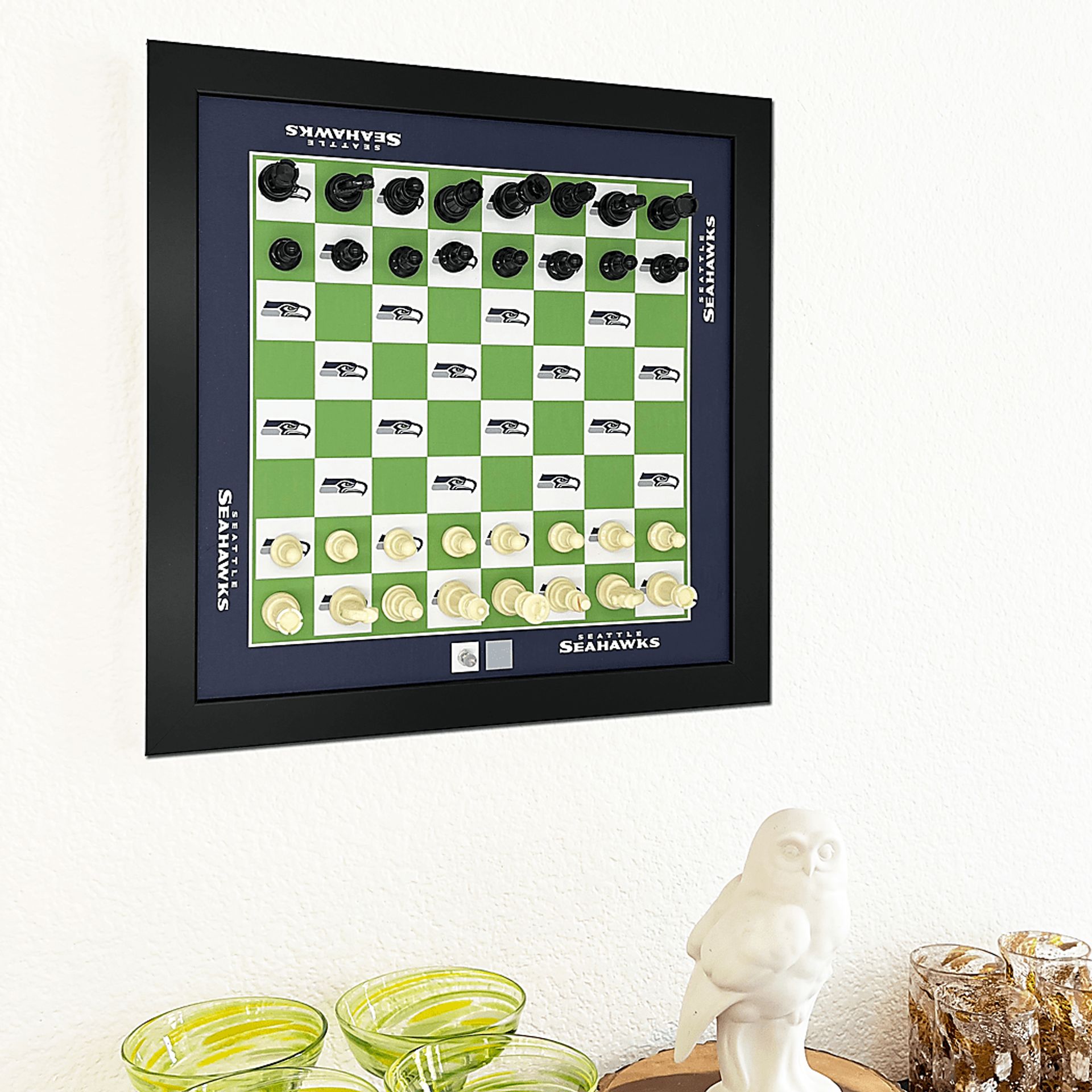 Seattle Seahawks Wall Chess Set - Image 2