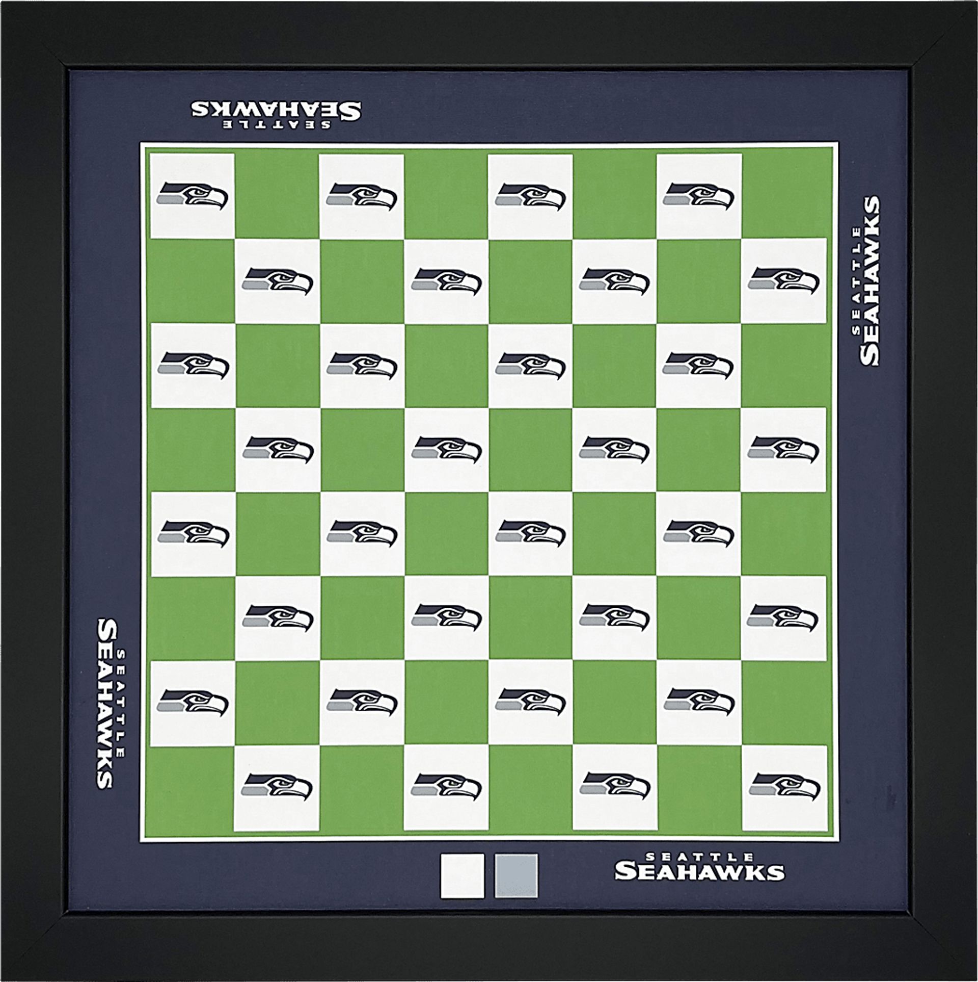 Seattle Seahawks Wall Chess Set - Image 1