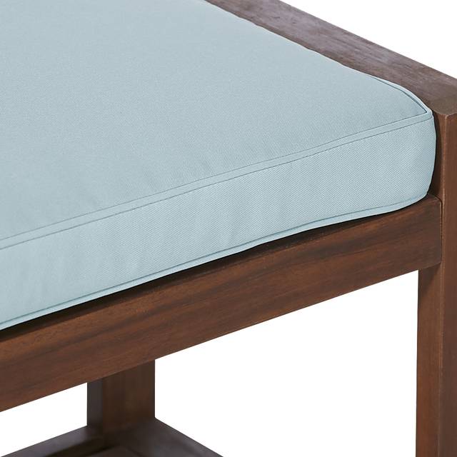 Sebbins Dark Brown/Blue Outdoor Dining Bench - Thumbnail - Image 3