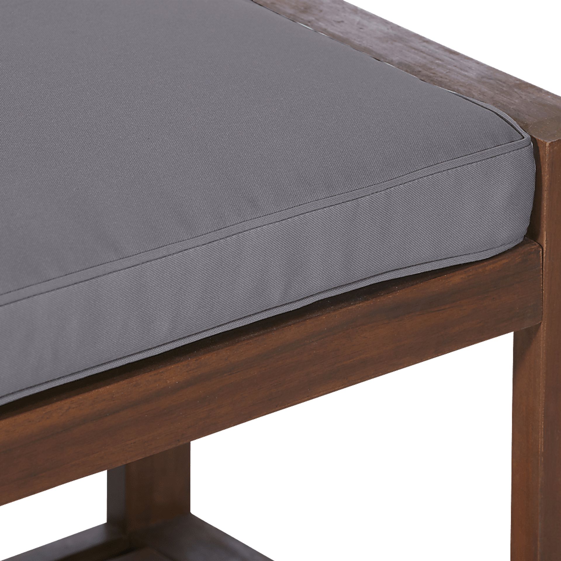 Sebbins Dark Brown/Gray Outdoor Dining Bench - Image 4