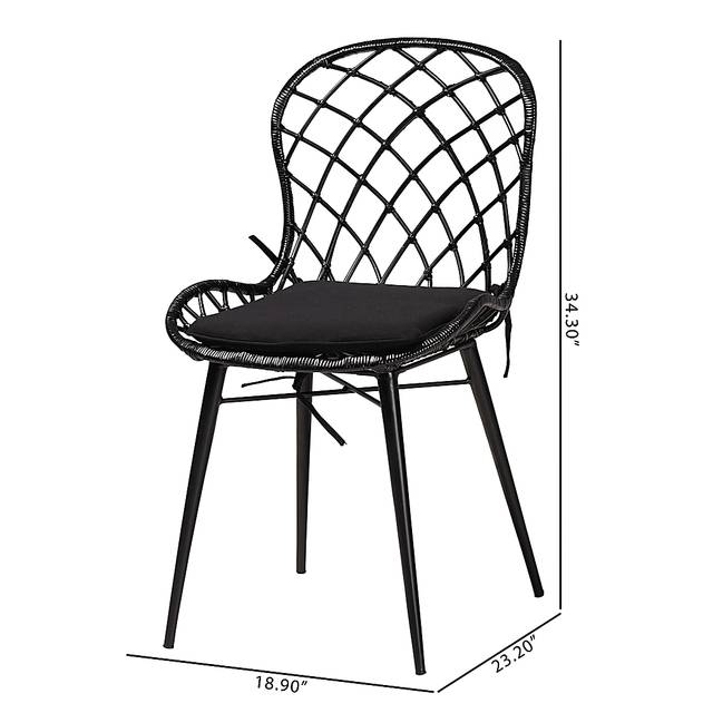 Seconset Black Dining Chair, Set of 2 - Thumbnail - Image 9
