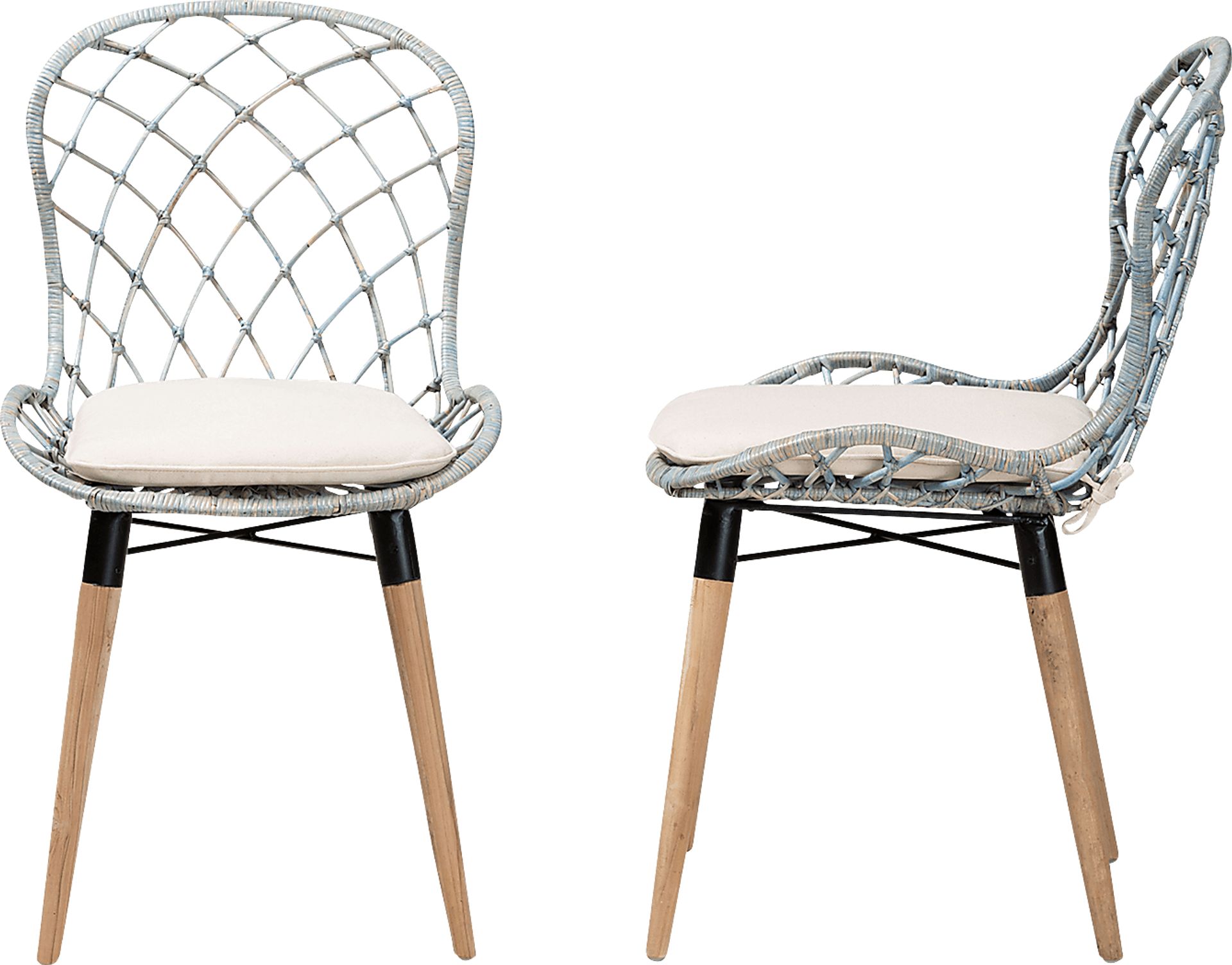 Seconset Light Blue Side Chair, Set of 2 - Image 5