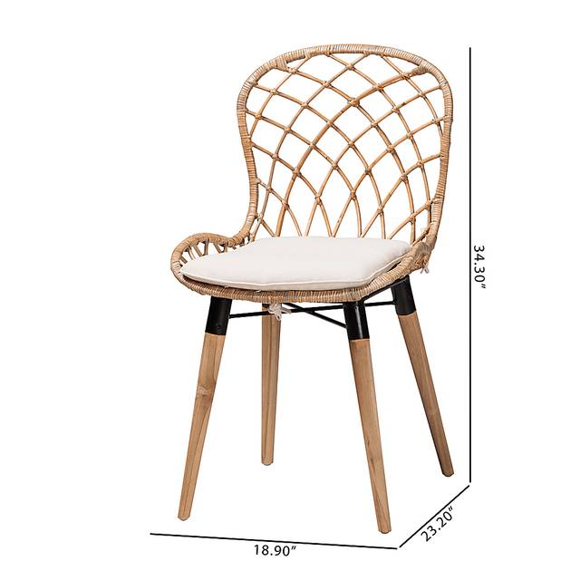 Seconset Natural Dining Chair, Set of 2 - Thumbnail - Image 9