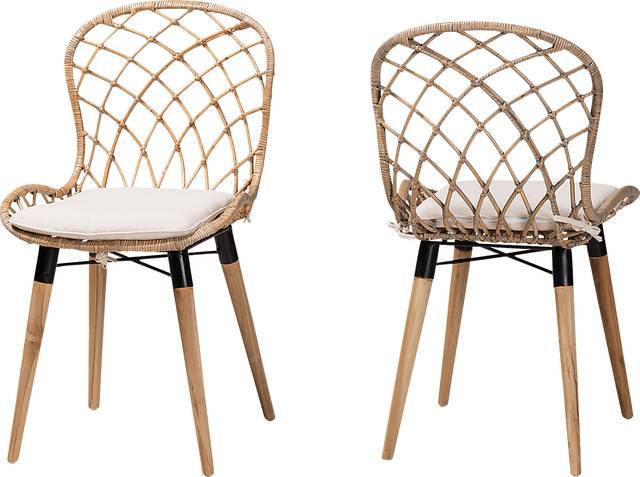 Seconset Natural Dining Chair, Set of 2 - Thumbnail - Image 1