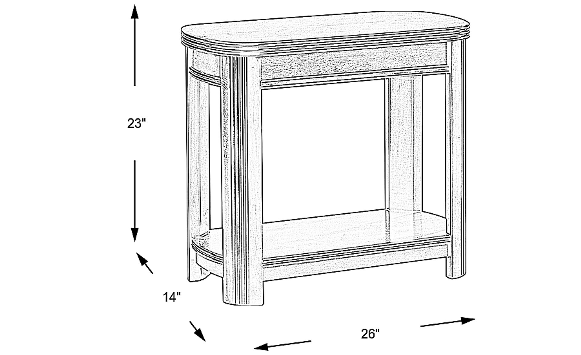 Dimension Image. Please refer to the Dimension Tab on this page for dimension details.