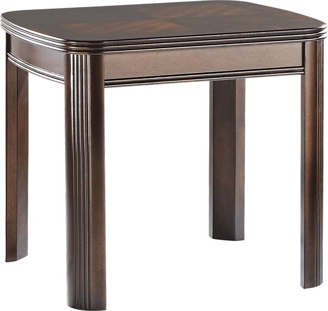 Sedalia Merlot Leg End Table - Thumbnail - Image 1