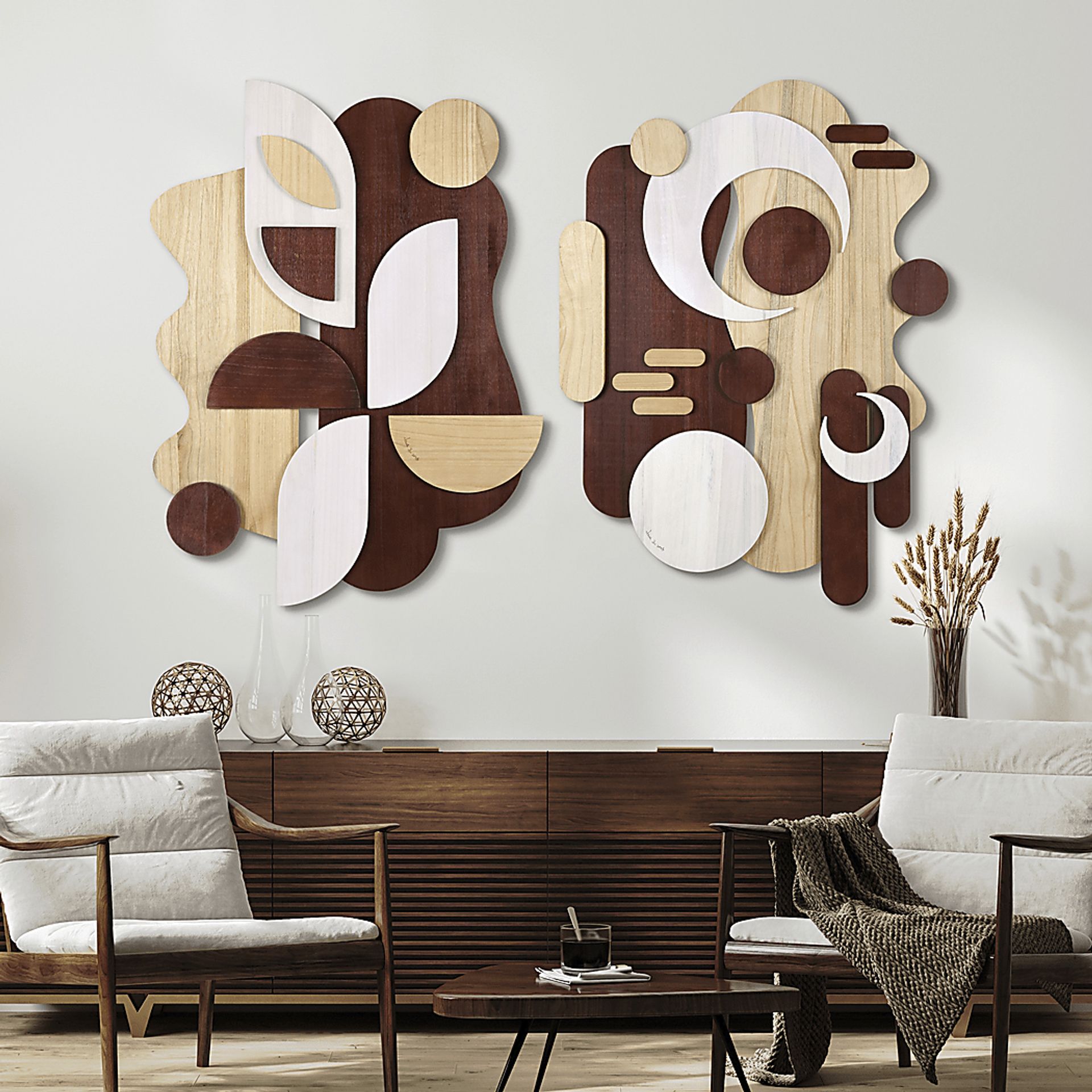 Sedillo Brown Wall Decor, Set of 2 - Image 2