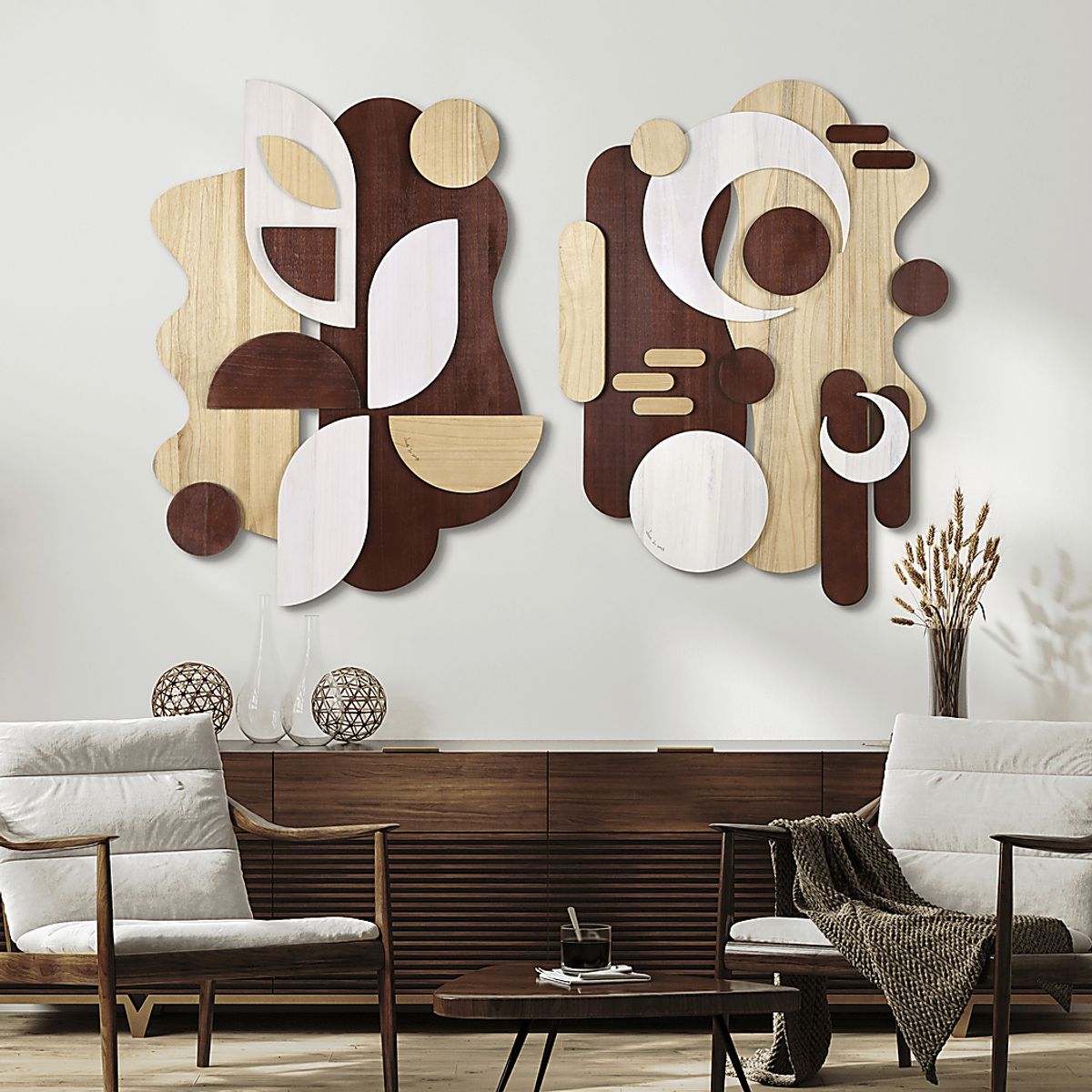 Sedillo Brown Wall Decor, Set Of 2 | Rooms to Go