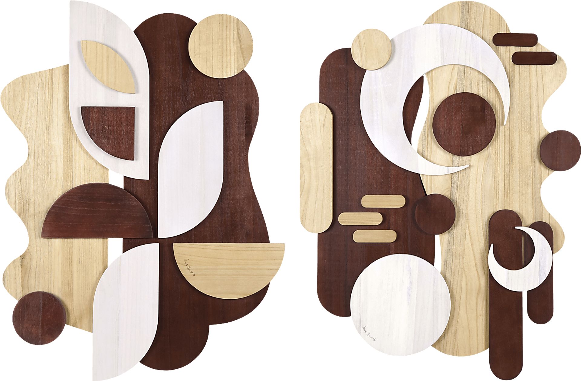 Sedillo Brown Wall Decor, Set of 2 - Image 1