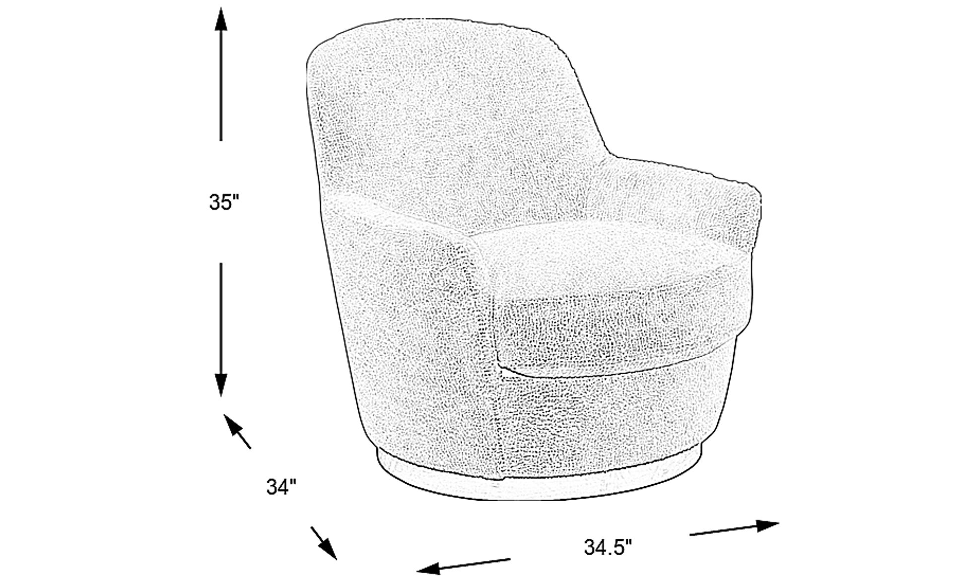 Dimension Image. Please refer to the Dimension Tab on this page for dimension details.