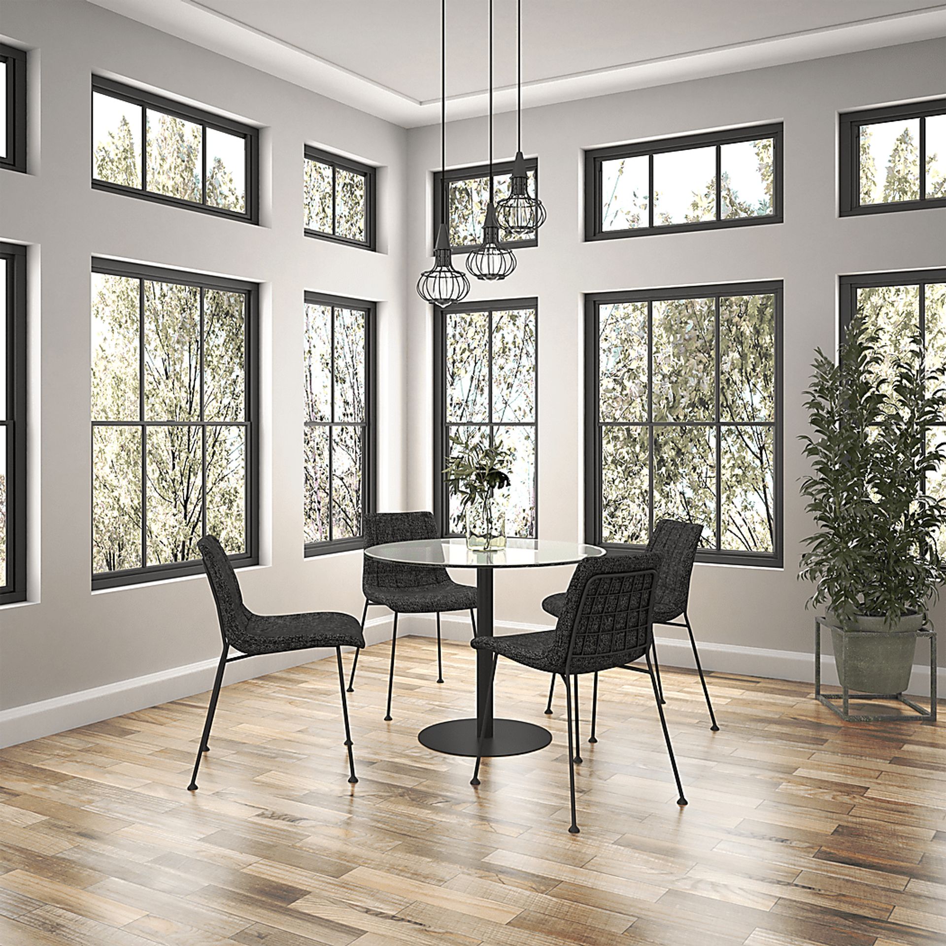 Seeaire Black Side Chair - Image 3