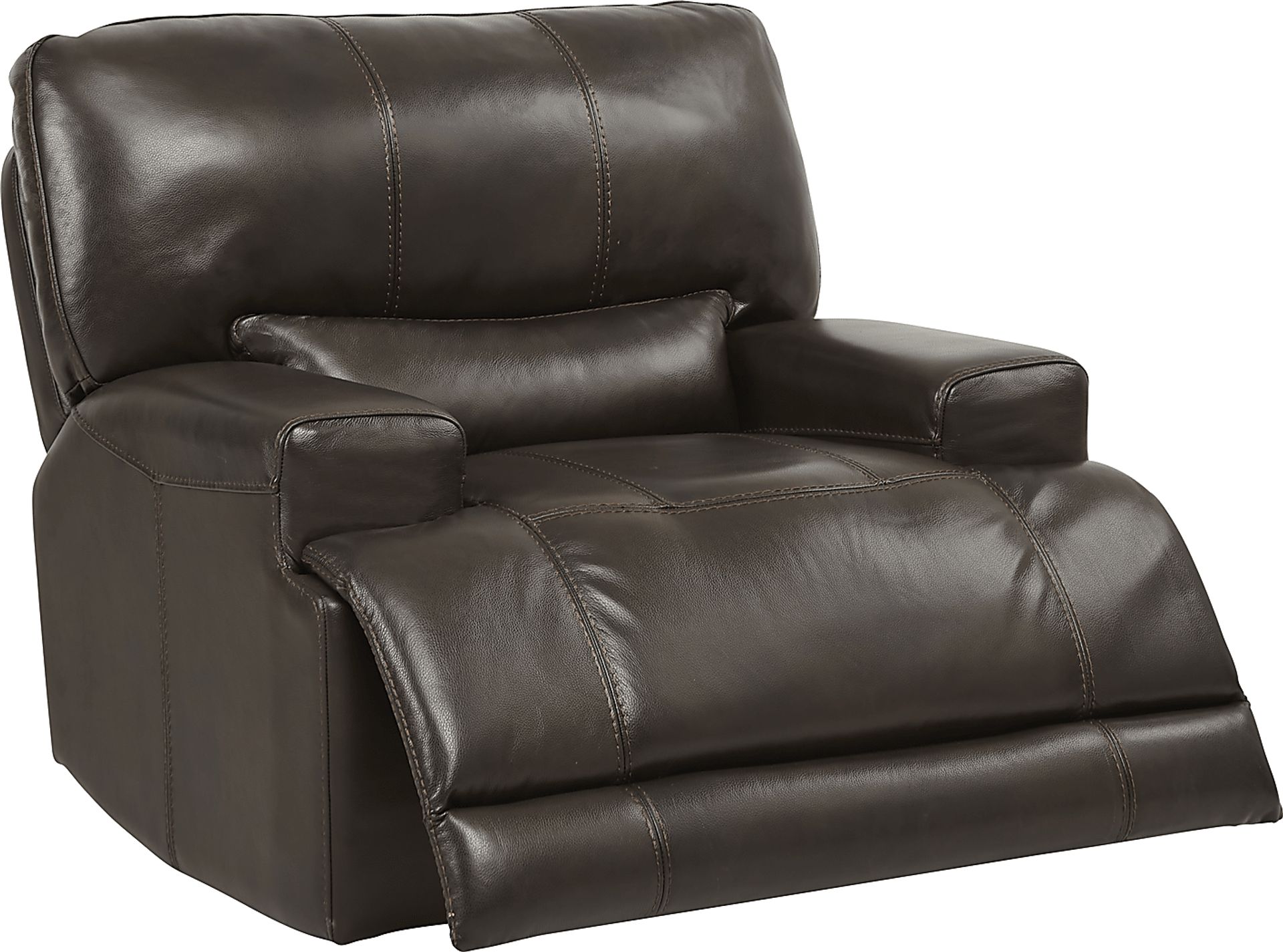 Sefara Chocolate Leather Power Recliner - Image 2