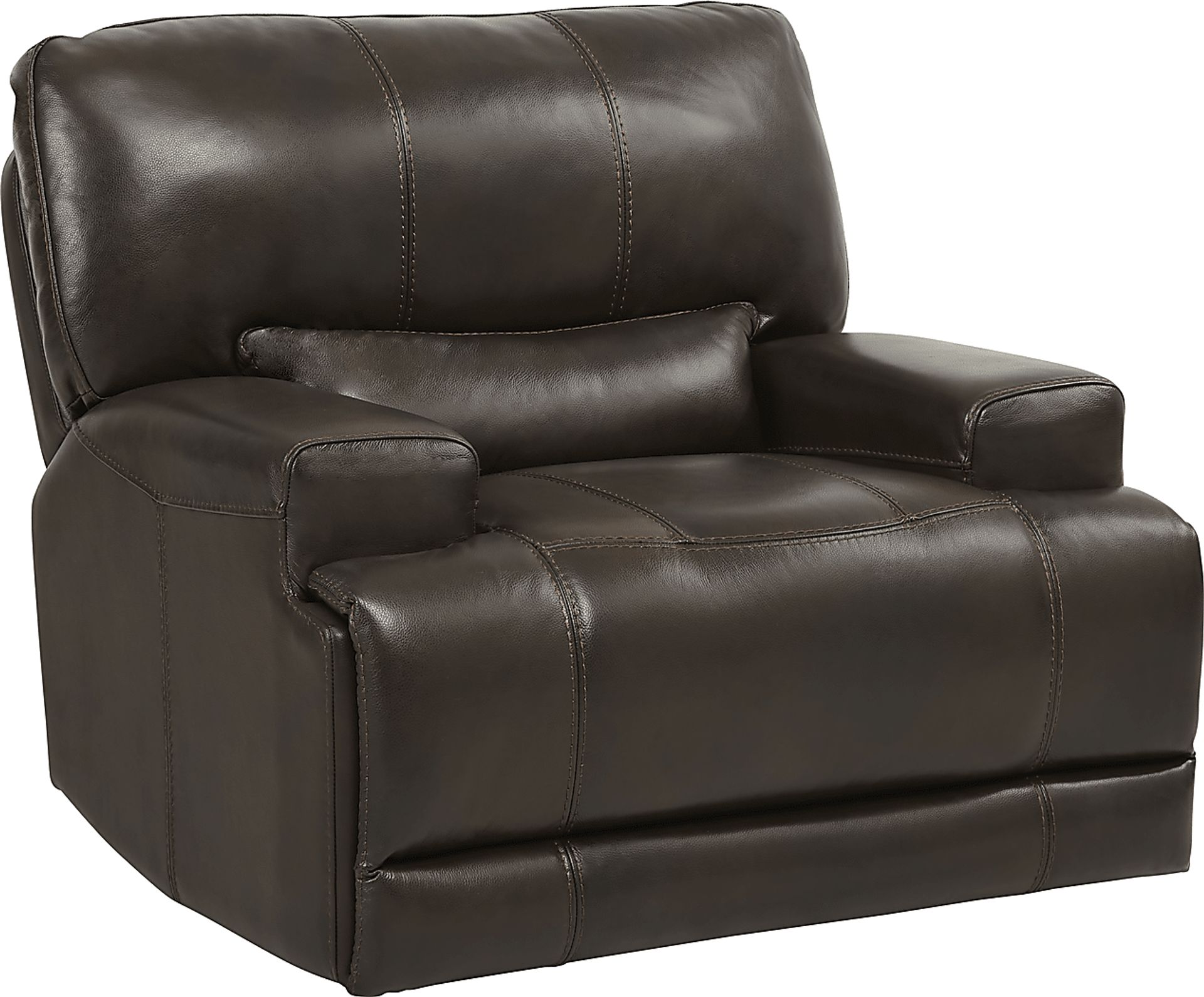 Sefara Chocolate Leather Power Recliner - Image 1