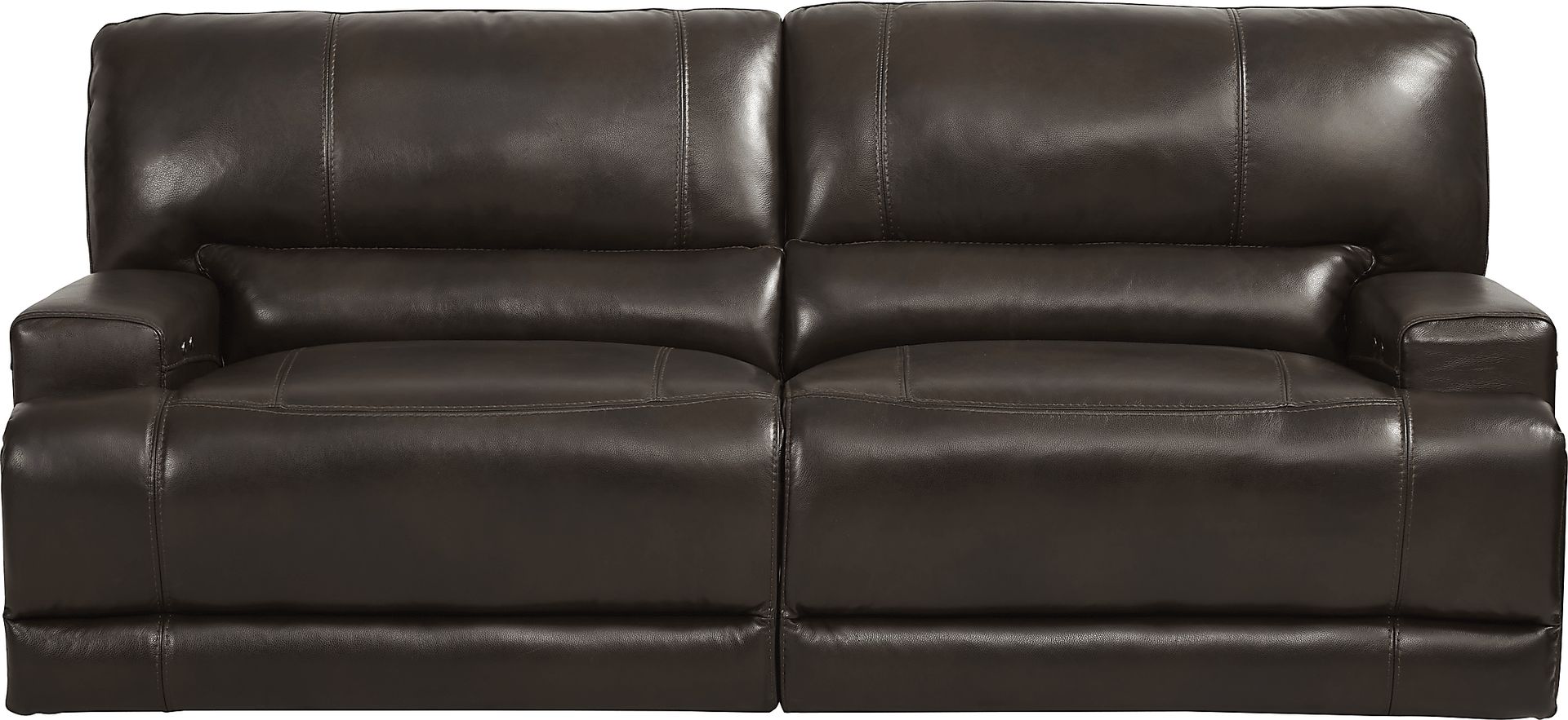 Sefara Chocolate Leather 5 Pc Power Reclining Living Room - Image 2