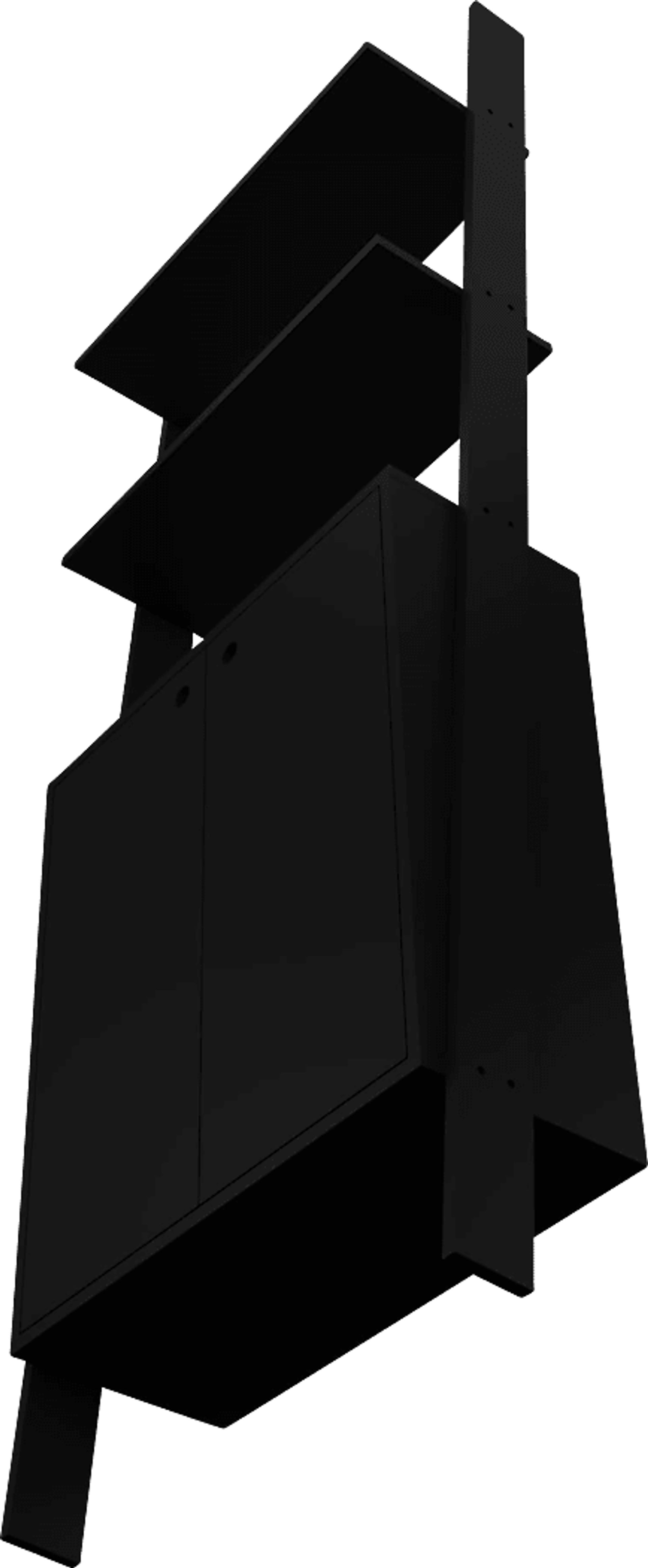 Sefton Black Bookcase - Image 3