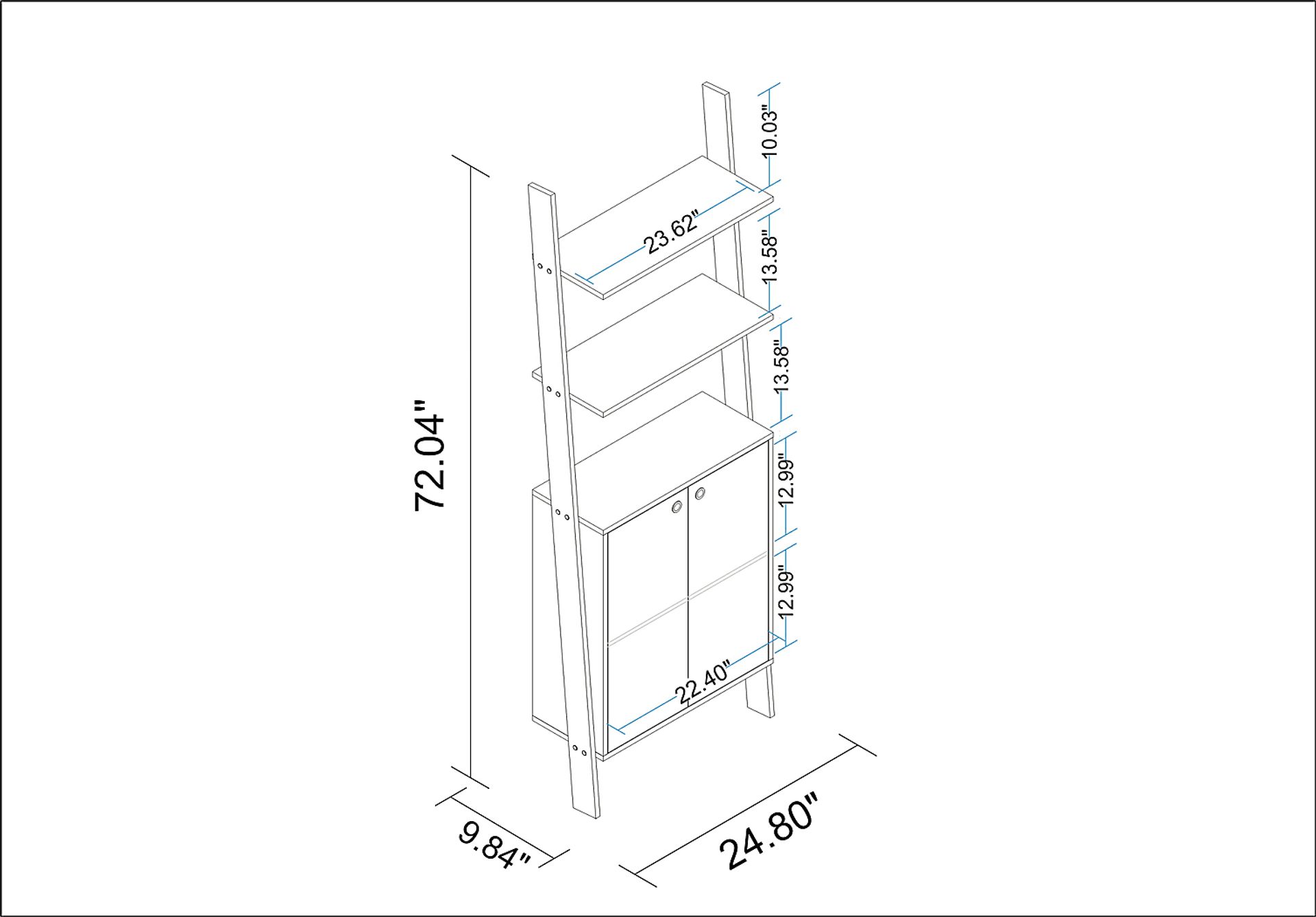 Sefton White Bookcase - Image 8