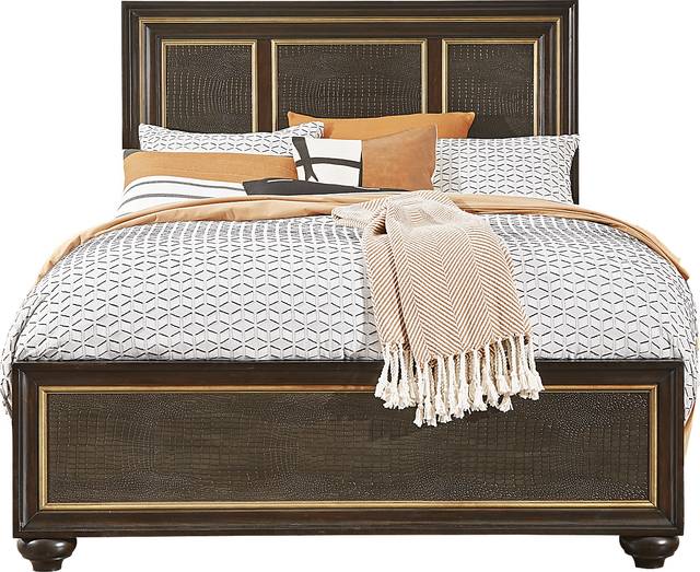 Segovia Charcoal 5 Pc Queen Panel Bedroom - Thumbnail - Image 2