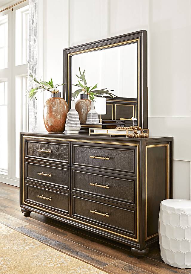 Segovia Charcoal 5 Pc Queen Panel Bedroom - Thumbnail - Image 5