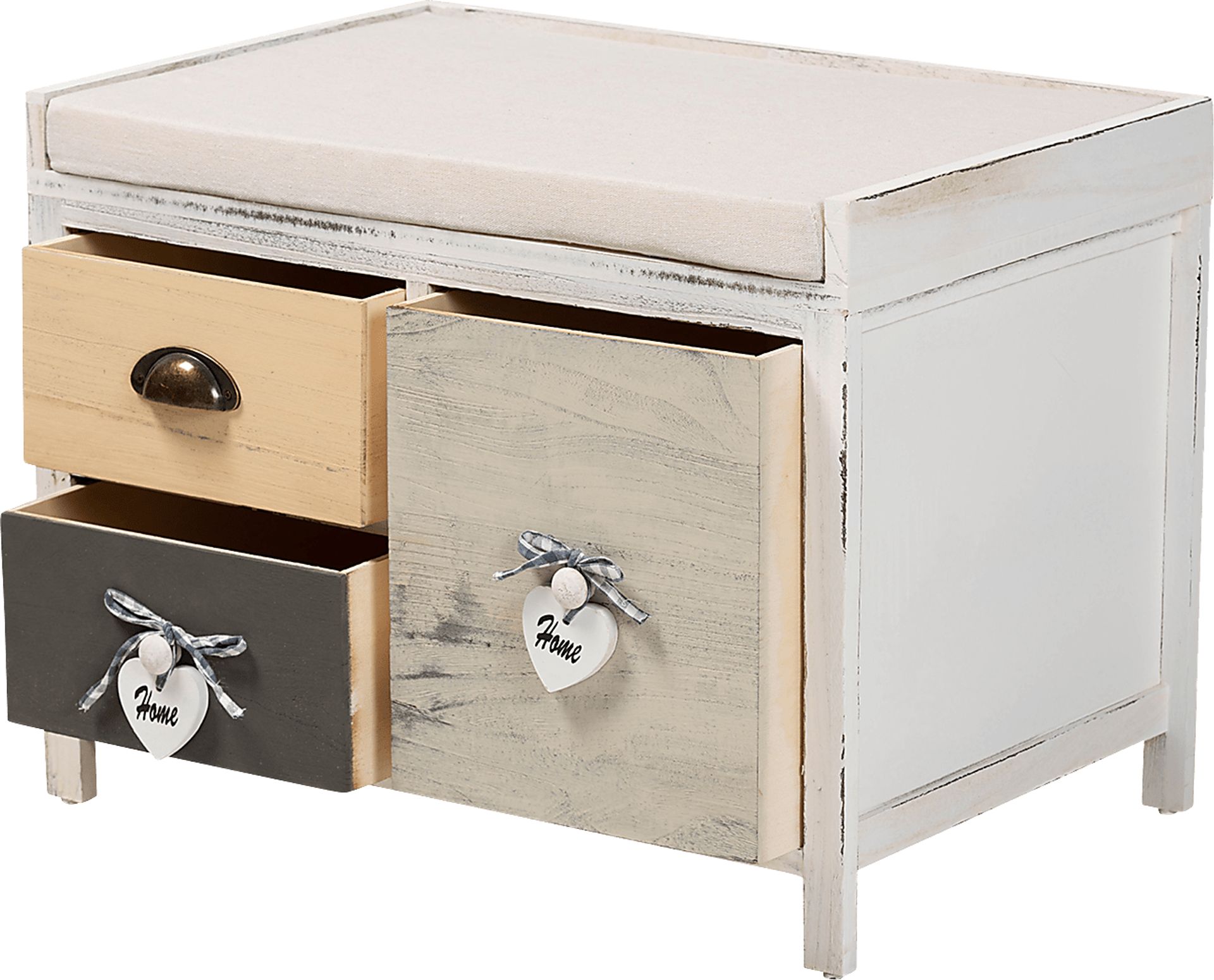 Seigle Beige Storage Bench - Image 3