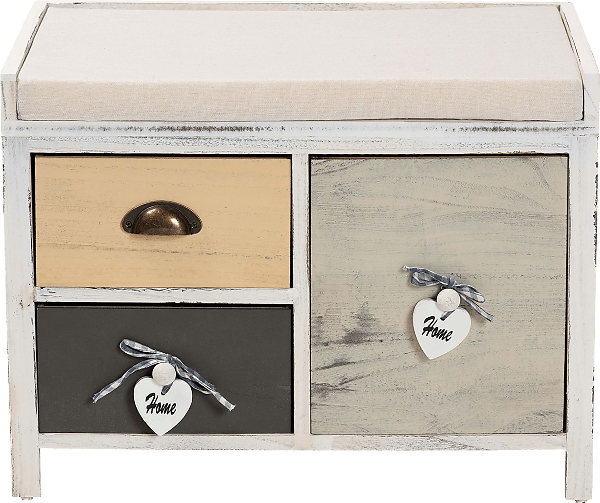 Seigle Beige Storage Bench - Image 4