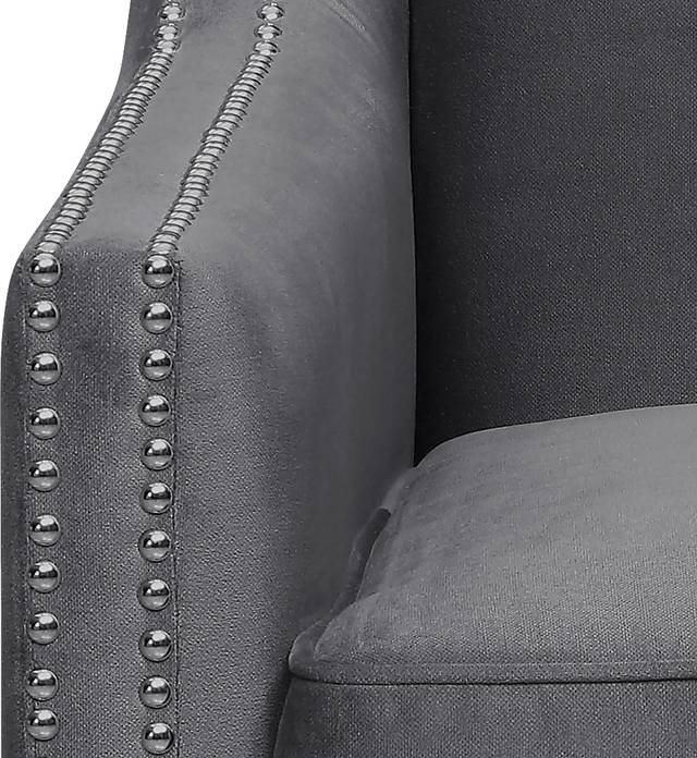 Seiner II Charcoal Accent Chair - Thumbnail - Image 6