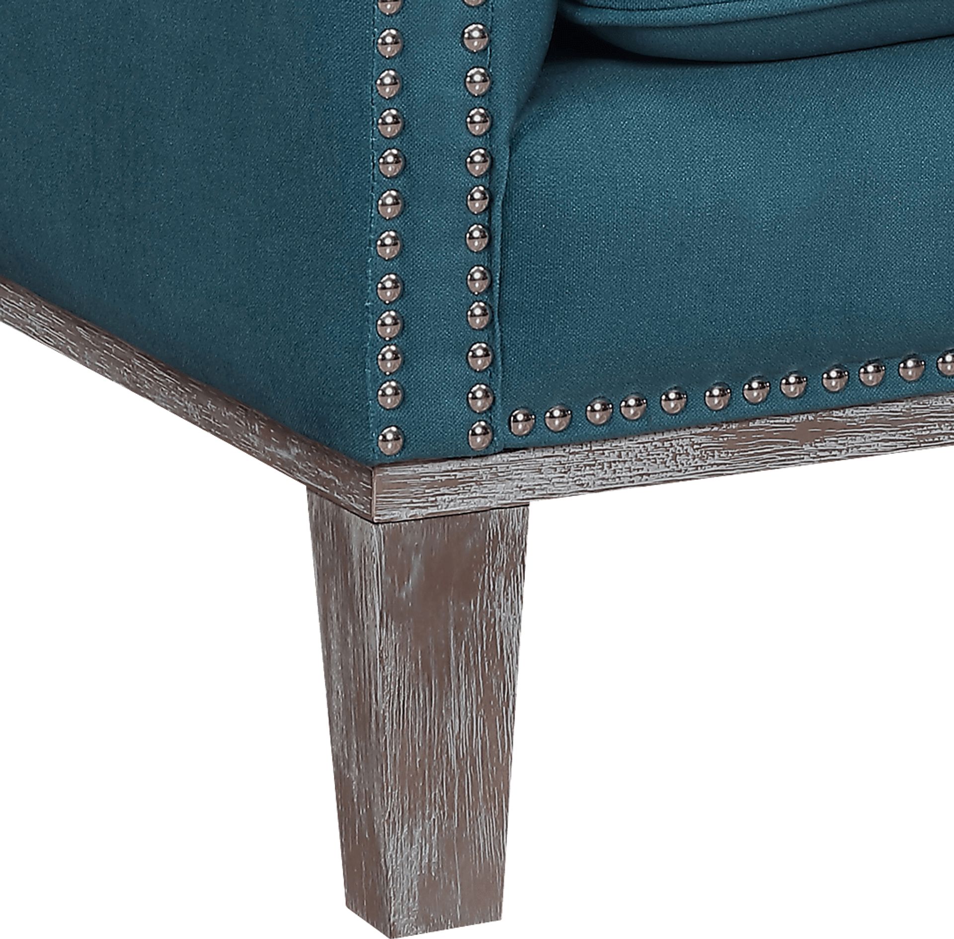 Seiner II Teal Accent Chair - Image 3