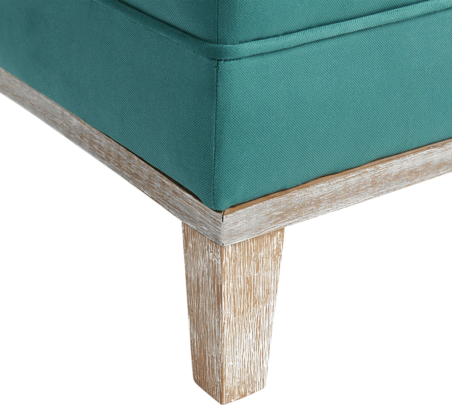 Seiner II Teal Ottoman - Image 5
