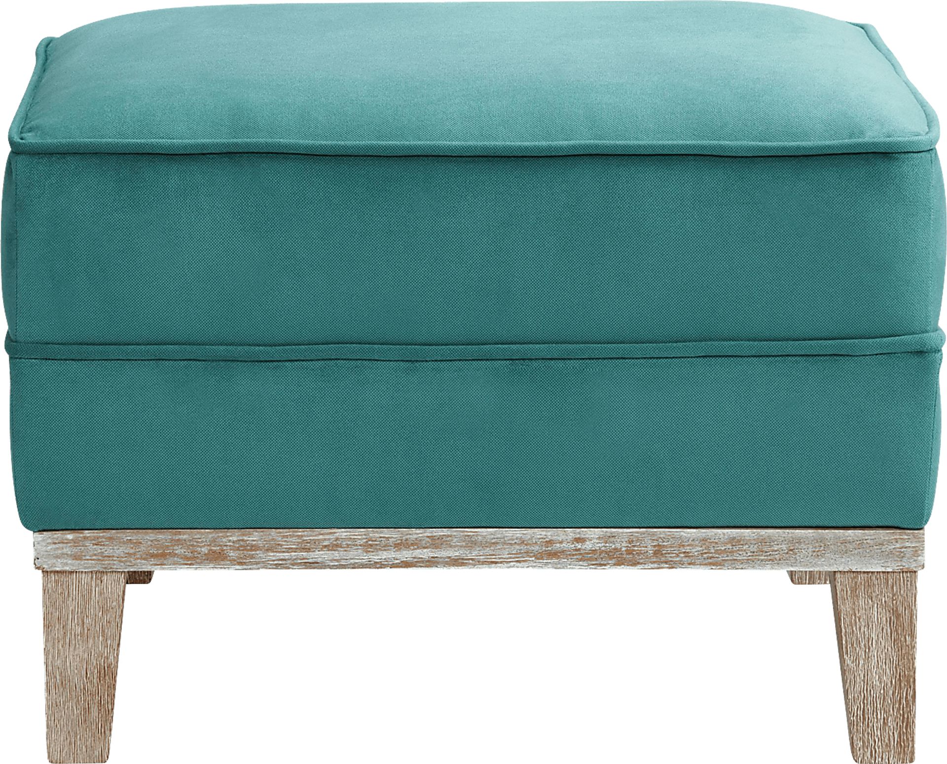 Seiner II Teal Ottoman - Image 6