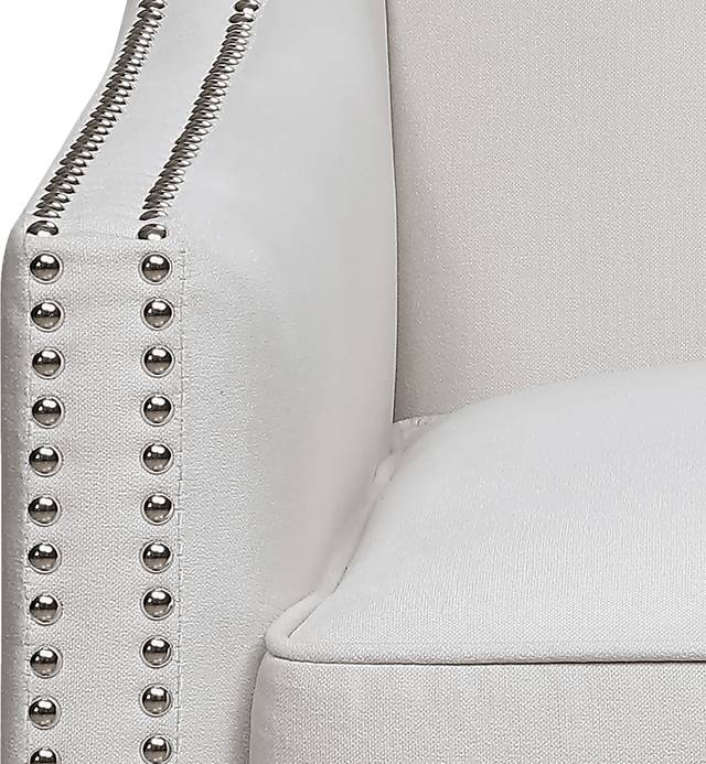 Seiner II White Accent Chair - Thumbnail - Image 3
